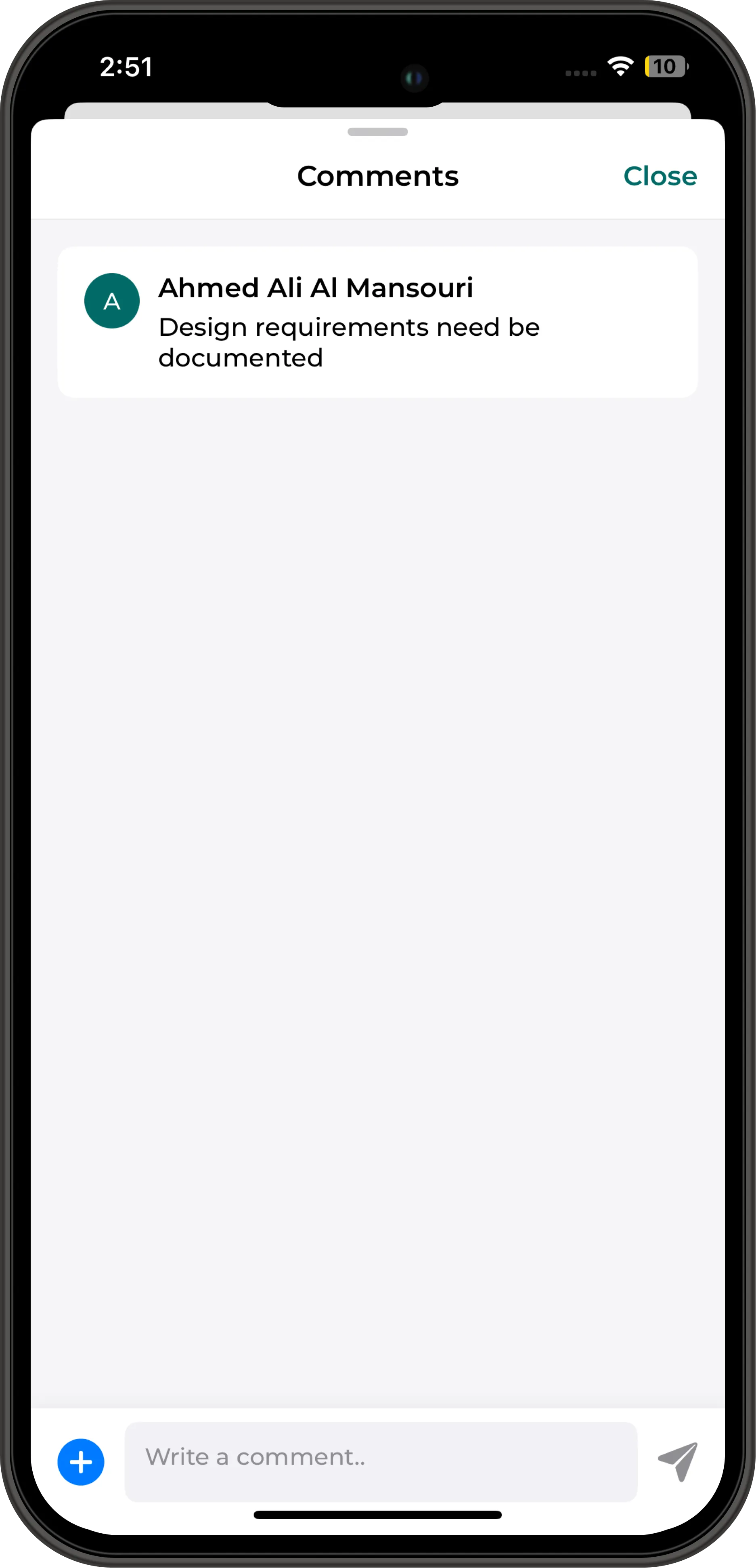 TAIRRAGO Mobile Document Comments